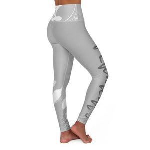 Petite Om Element5 High Waisted Yoga Leggings In Urban Grey
