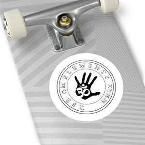 Om Emblem Round Vinyl Sticker