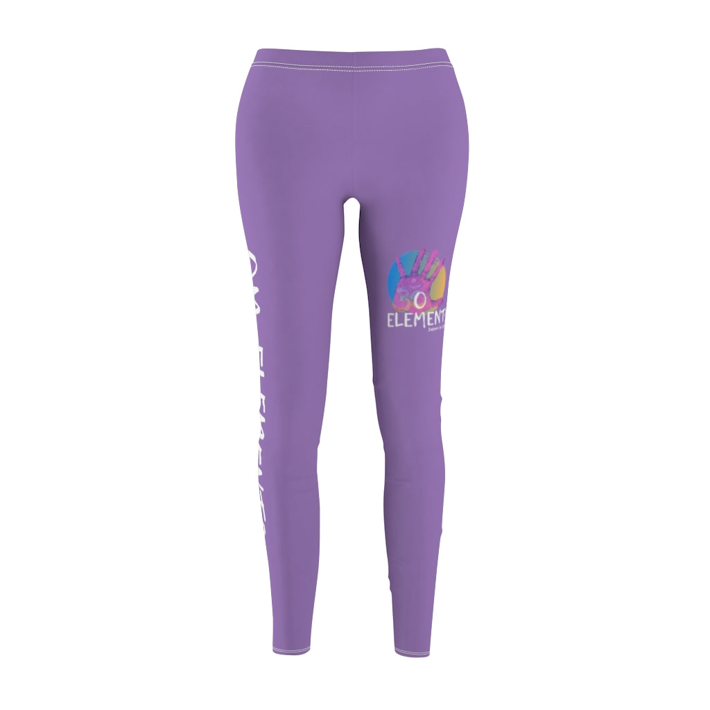 Petite Om Element5 Casual Leggings In Patchouli Purple