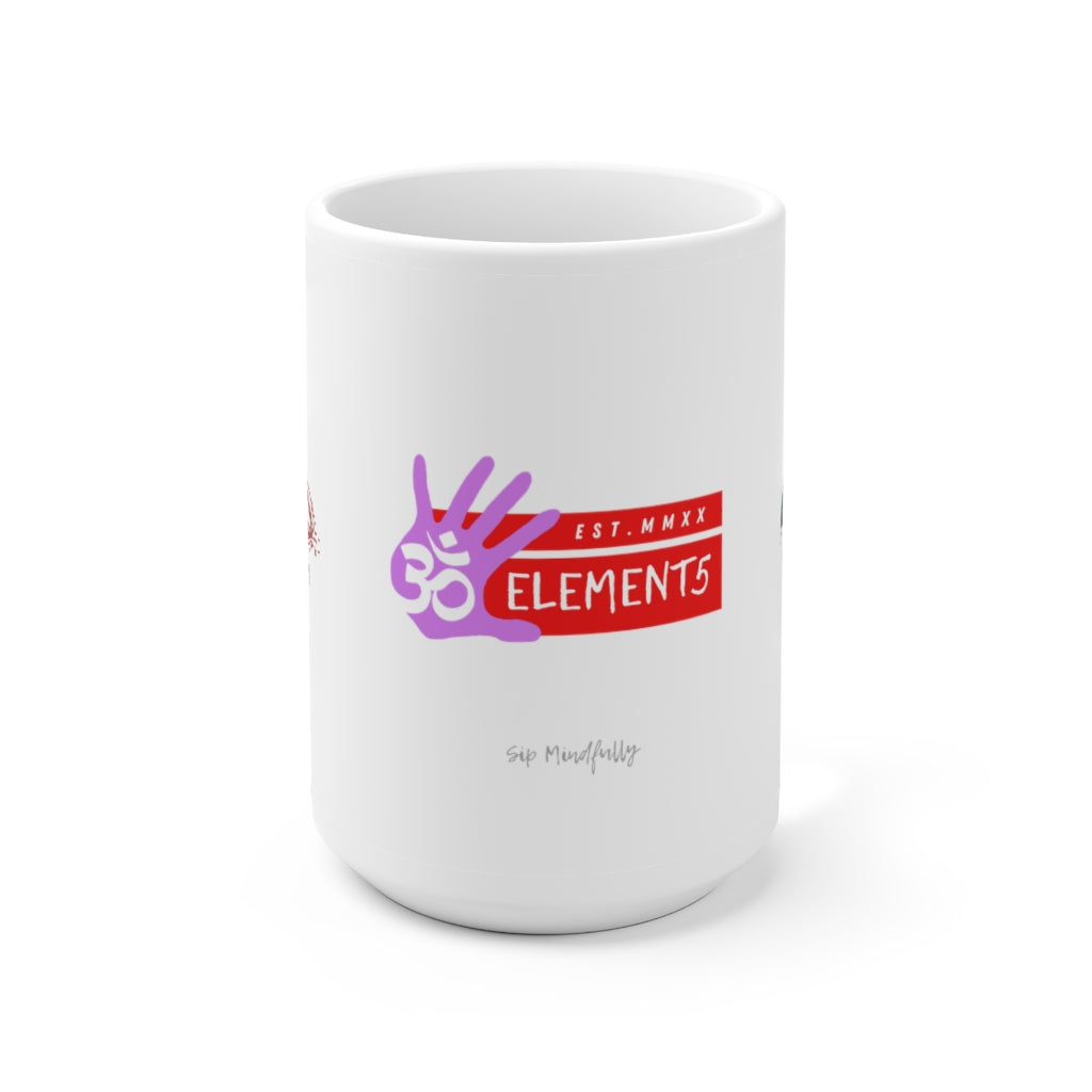 Sip Mindfully White Mug- 15oz