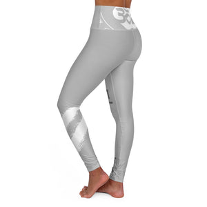 Petite Om Element5 High Waisted Yoga Leggings In Urban Grey