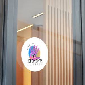 The Original  Om Element5 Round Vinyl Stickers