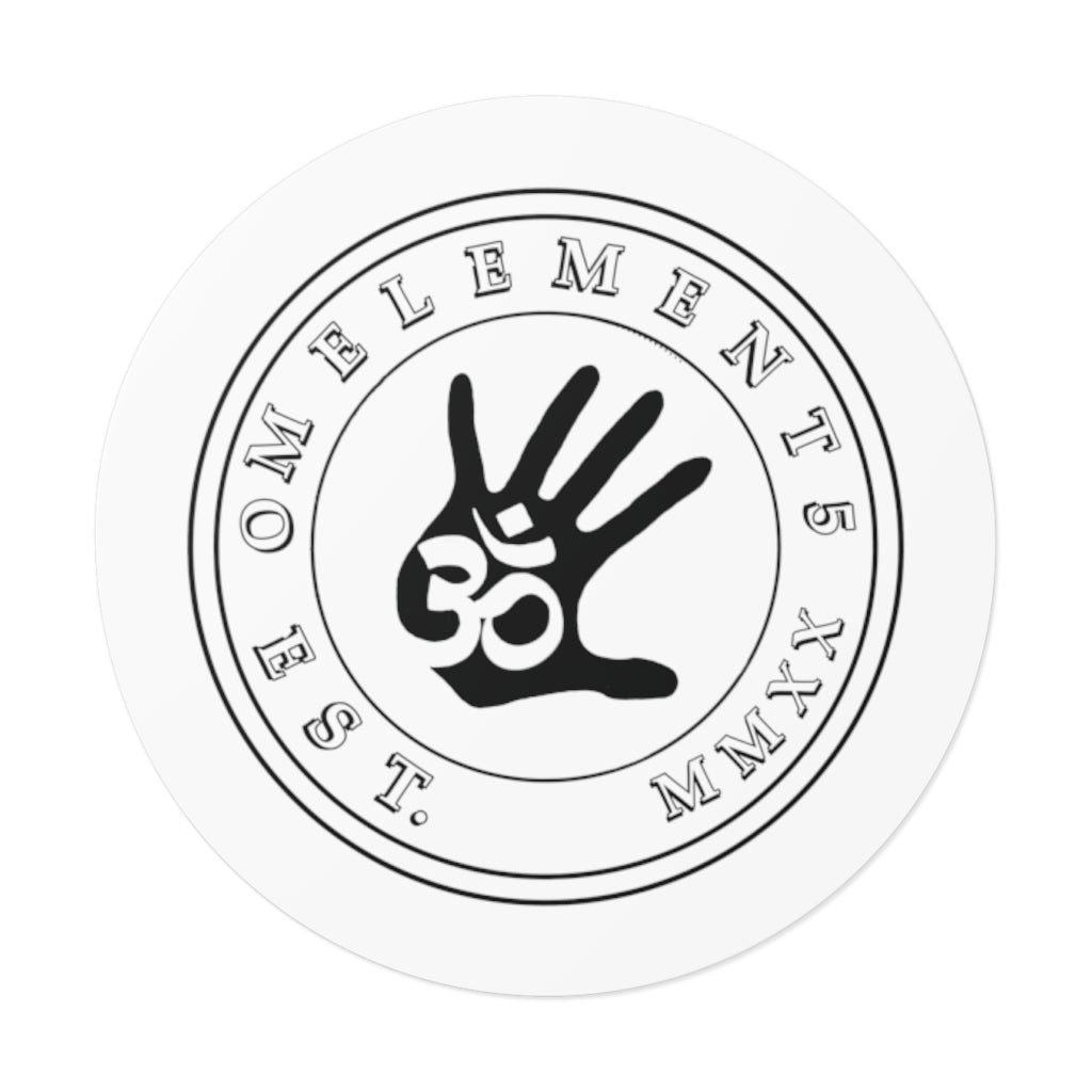 Om Emblem Round Vinyl Sticker