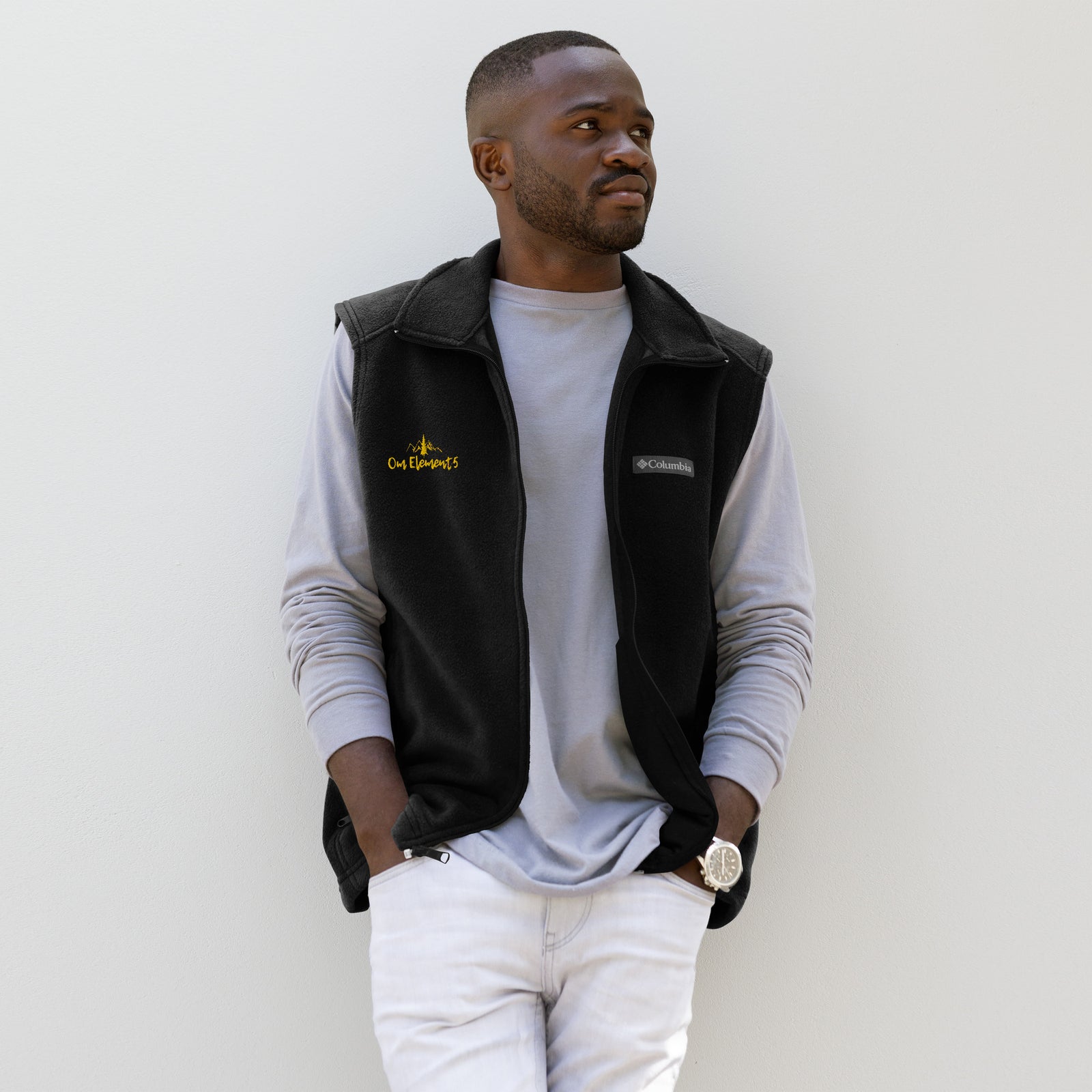 Men’s “Nature meets mind” Columbia fleece vest