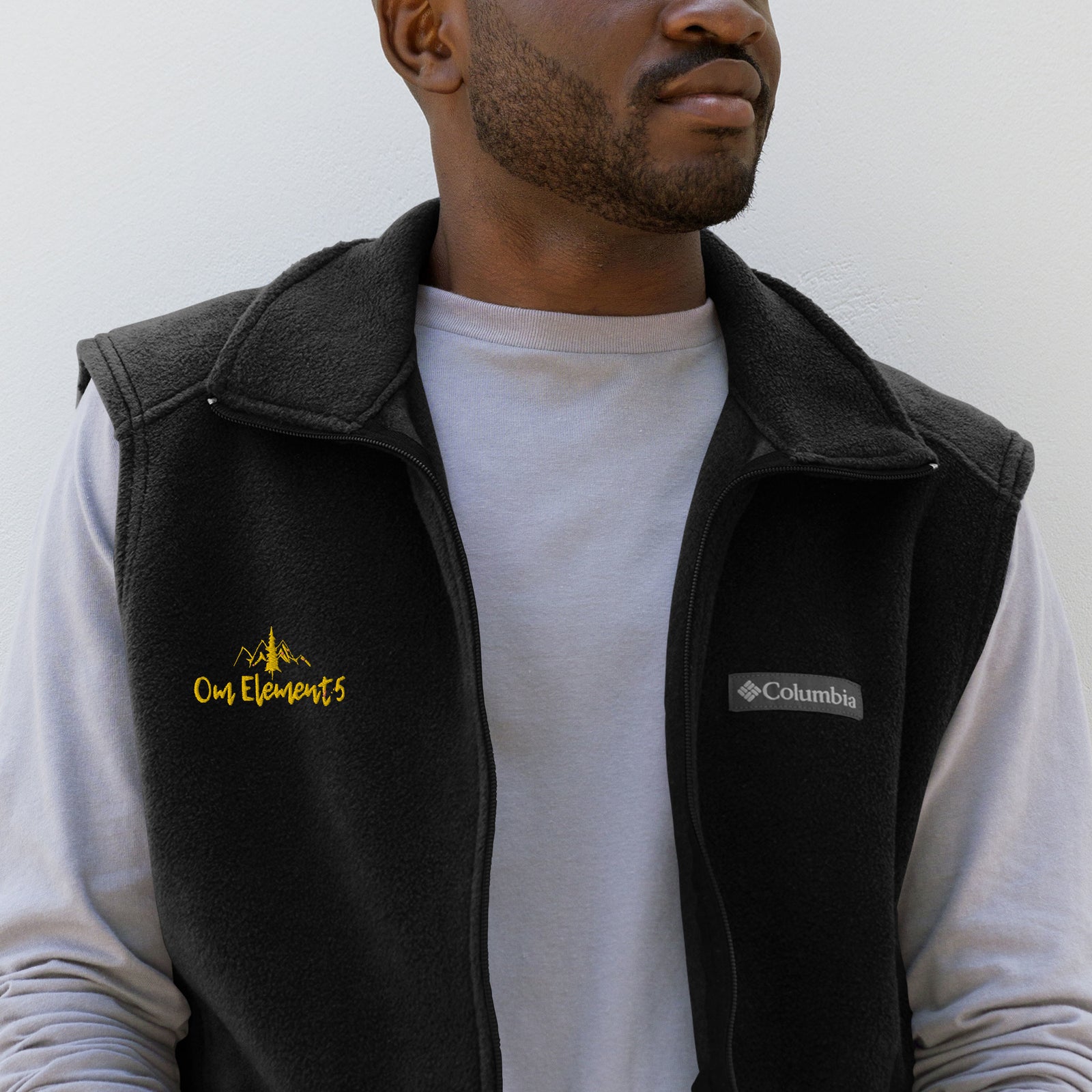 Men’s “Nature meets mind” Columbia fleece vest