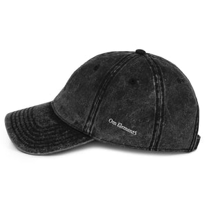Unisex Om Palm Print Vintage Cotton Twill Cap