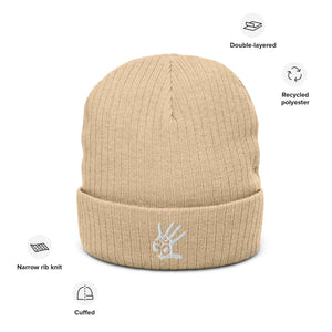 Recycled Ribbed knit beanie