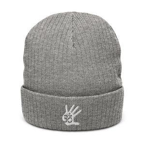 Recycled Ribbed knit beanie
