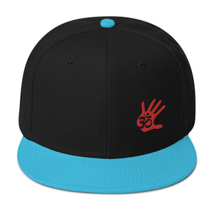 Unisex Minimalist Palm Print Snapback Hat