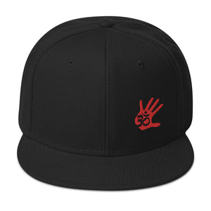 Unisex Minimalist Palm Print Snapback Hat
