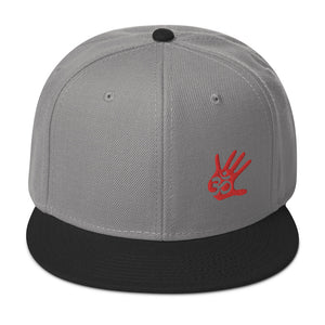 Unisex Minimalist Palm Print Snapback Hat