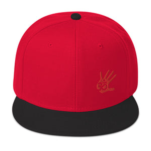 Unisex Minimalist Palm Print Snapback Hat