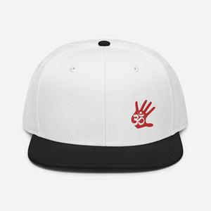 Unisex Minimalist Palm Print Snapback Hat