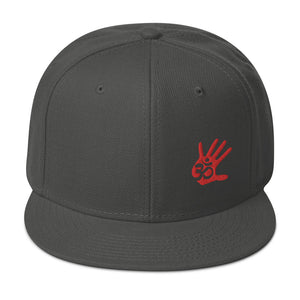 Unisex Minimalist Palm Print Snapback Hat
