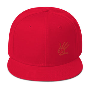 Unisex Minimalist Palm Print Snapback Hat