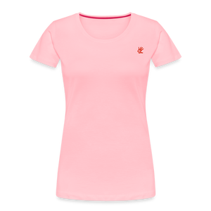 Women’s Premium PalmPrint Organic T-Shirt - pink