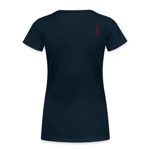 Women’s Premium PalmPrint Organic T-Shirt - deep navy
