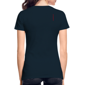 Women’s Premium PalmPrint Organic T-Shirt - deep navy
