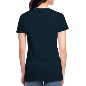 Women’s Premium PalmPrint Organic T-Shirt - deep navy